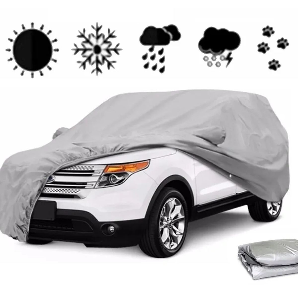 GENERICO - Cobertor Auto Carpa De Camioneta Talla XL 533x175x119cm