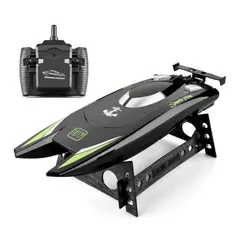 MUNDO ONLINE - Lancha Juguete A Control Remoto Doble Motor - Negro