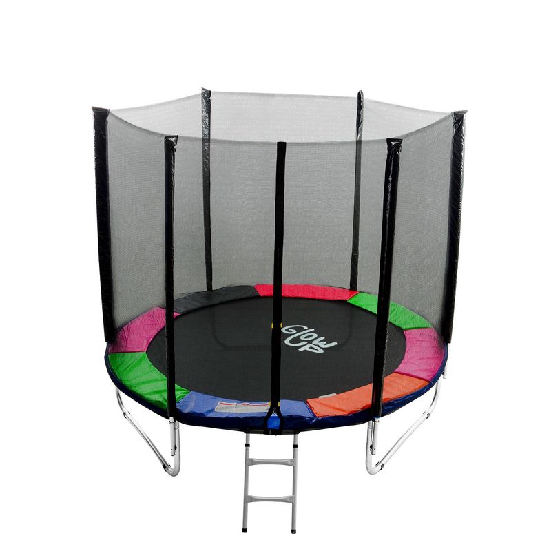 GLOWUP - Cama Elástica 6Ft183Mt Glowup Malla Escalera