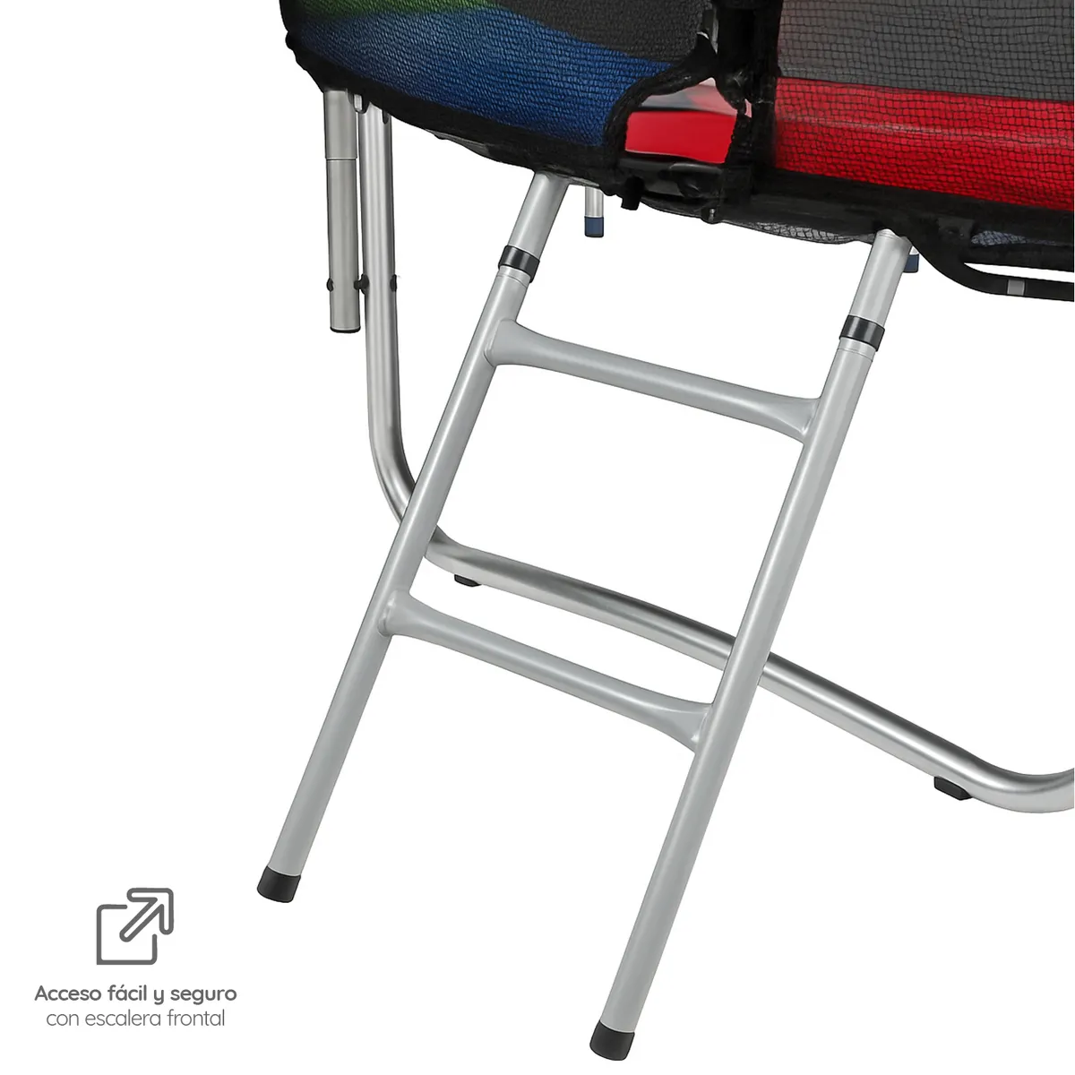 GLOWUP - Cama Elástica 6ft 183mt soporta 160kg Malla Glowup Escalera