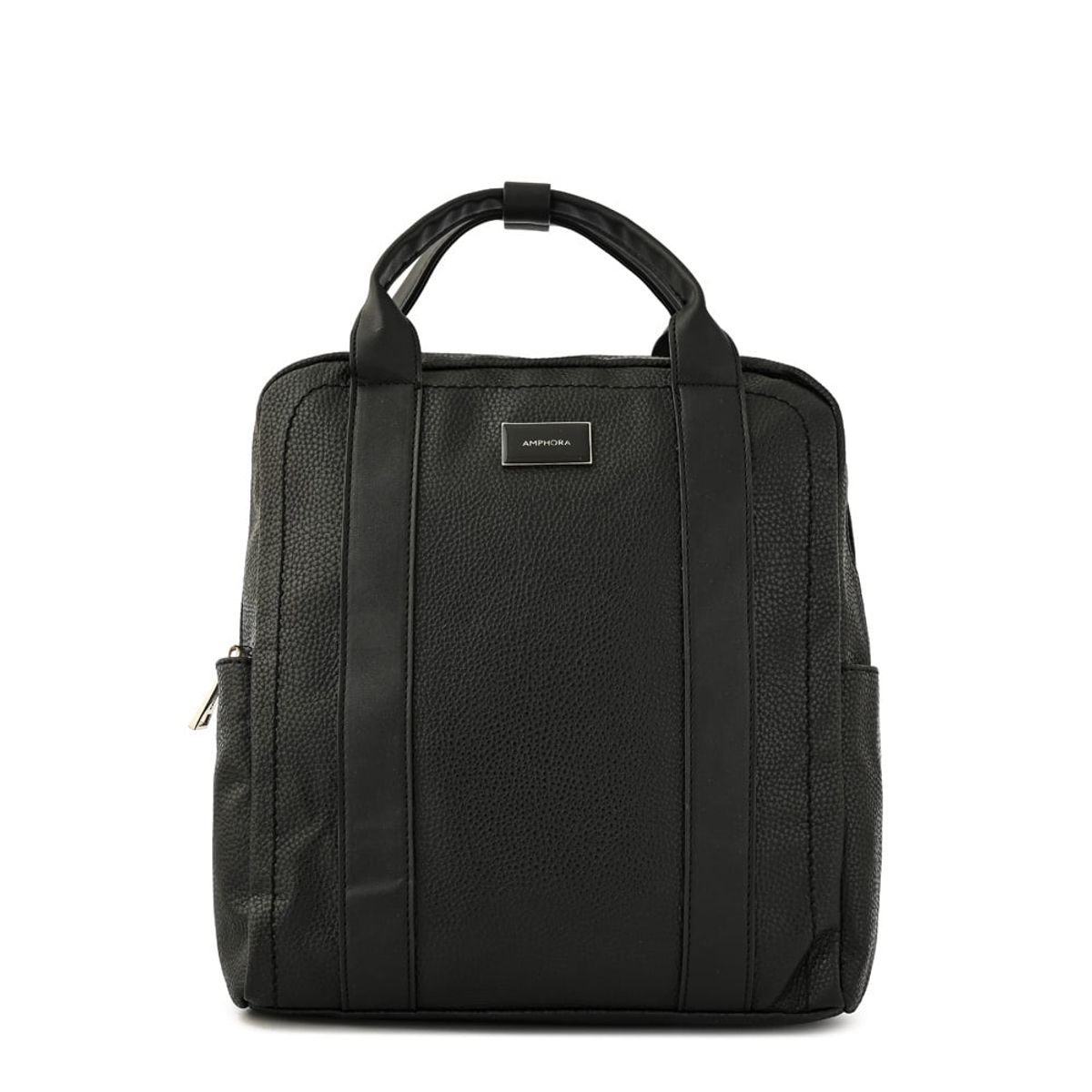 AMPHORA - Mochila topsy mediana negro