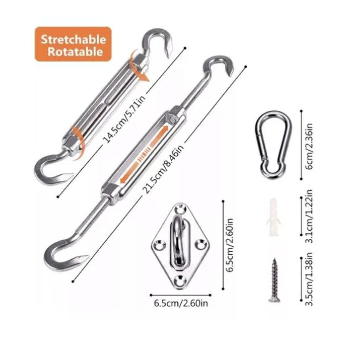 OFERTABKN - Kit De Instalación Para Fijación De Toldo Vela