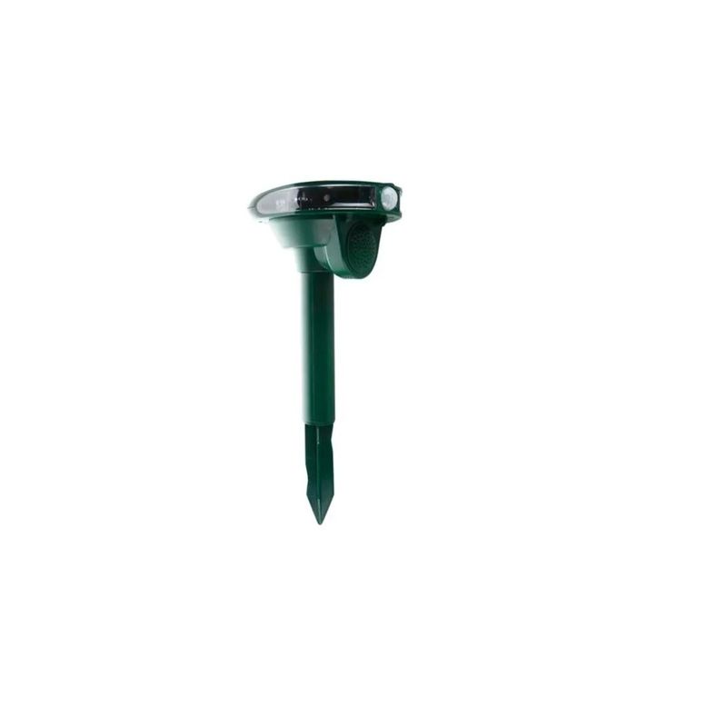 GENERICO - Repelente Ultrasónico De Animales Y Aves Solar Sensor Led