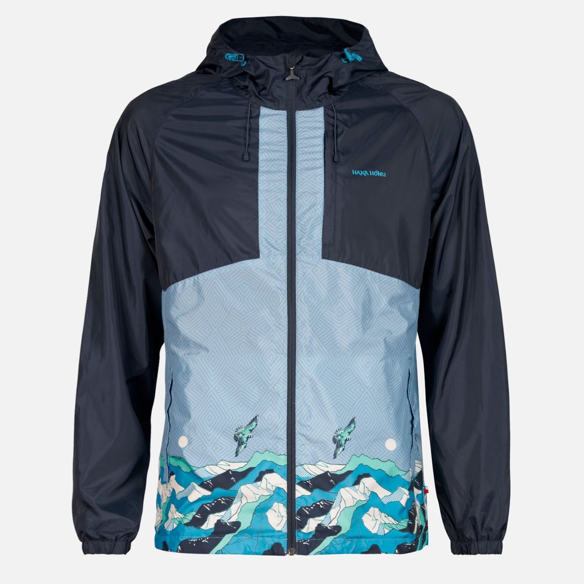 HAKA HONU - Chaqueta Hombre Aperrao Full Print Azul Haka Honu