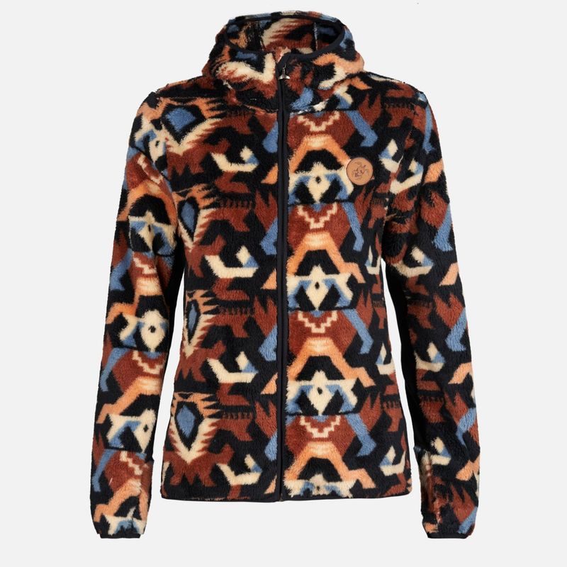 HAKA HONU - Chaqueta Mujer Calur-Oso Print Terracota Haka Honu
