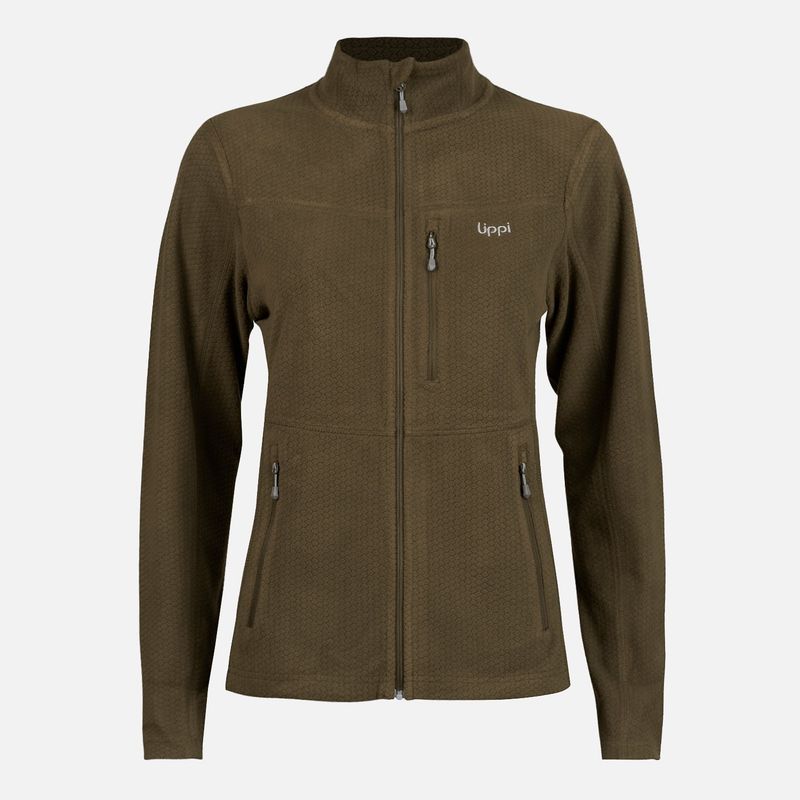 LIPPI - Poleron Mujer Numan Nano-F Jacket Oliva Oscuro Lippi