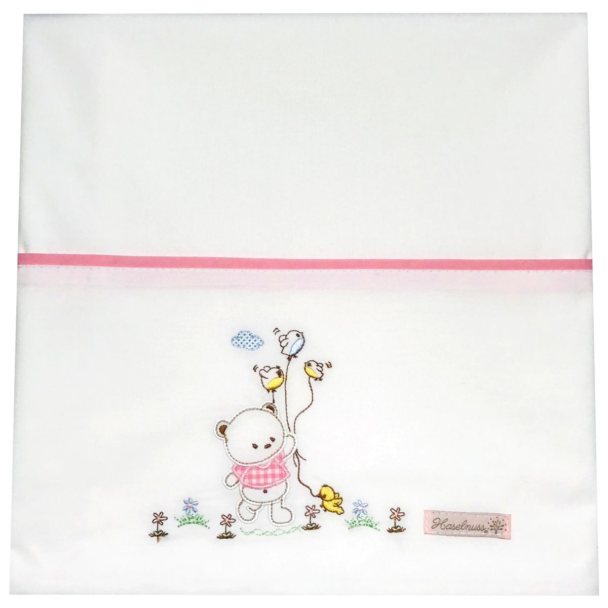 HASELNUSS - juego de sabanas cuna pack and play osita rosada