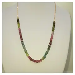 CAT JOYAS - Collar turmalinas Gold Filled 14k