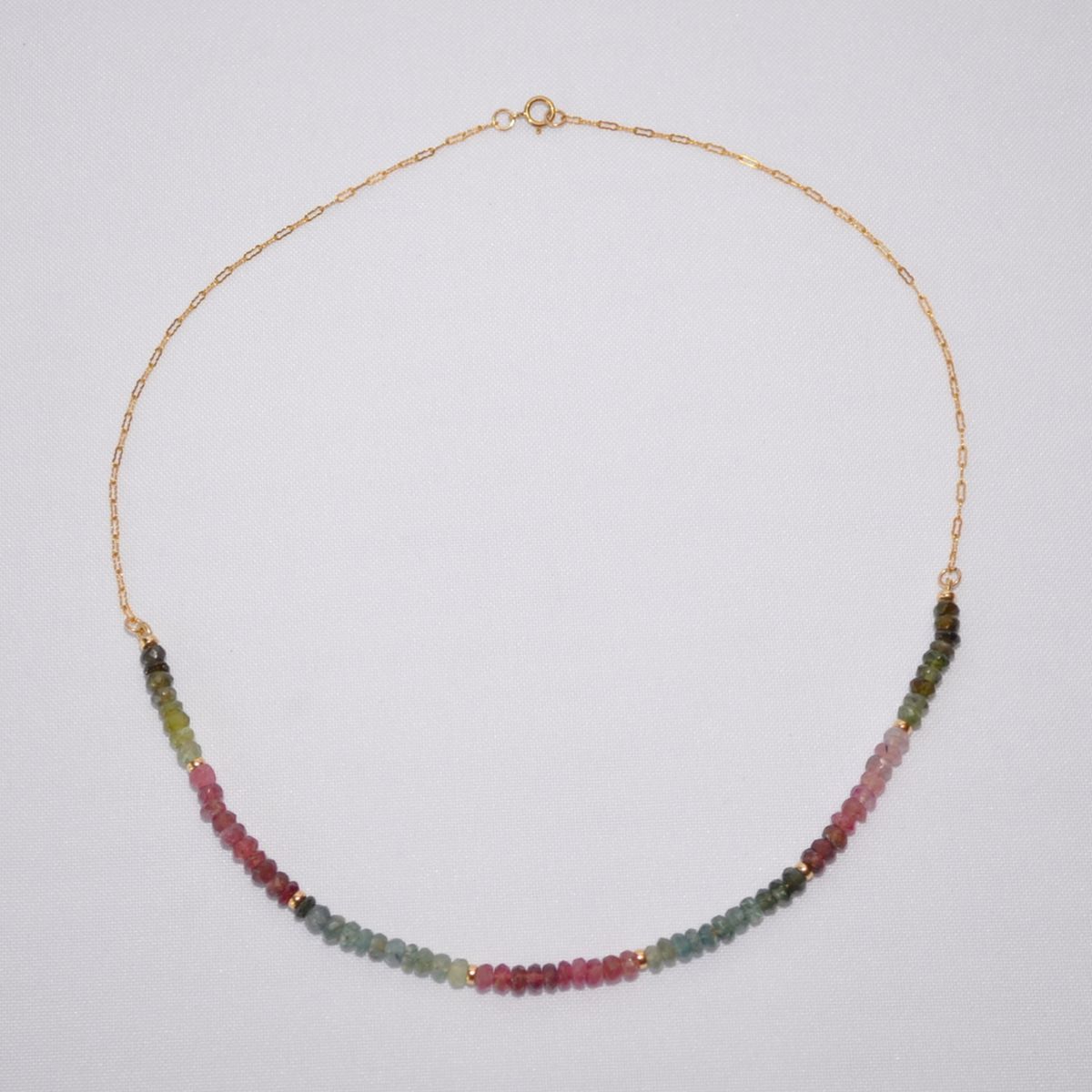 CAT JOYAS - Collar turmalinas Gold Filled 14k