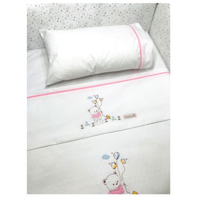 Imagen 2 del producto Juego de sabanas cuna colecho osita rosada