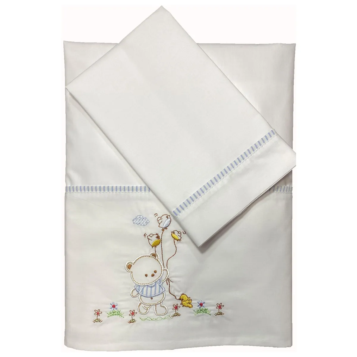 HASELNUSS - Juego de sabanas cuna colecho osito celeste