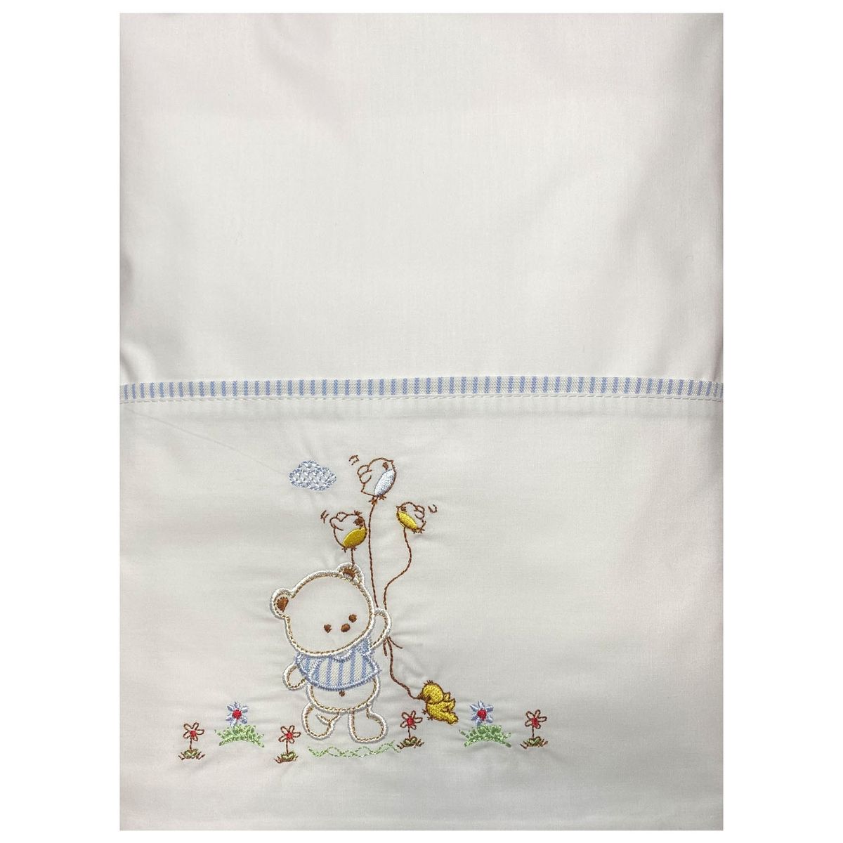 HASELNUSS - Juego de sabanas cuna colecho osito celeste