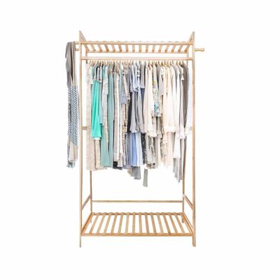 Imagen 2 del producto Perchero organizador de madera 80x40x145 cm