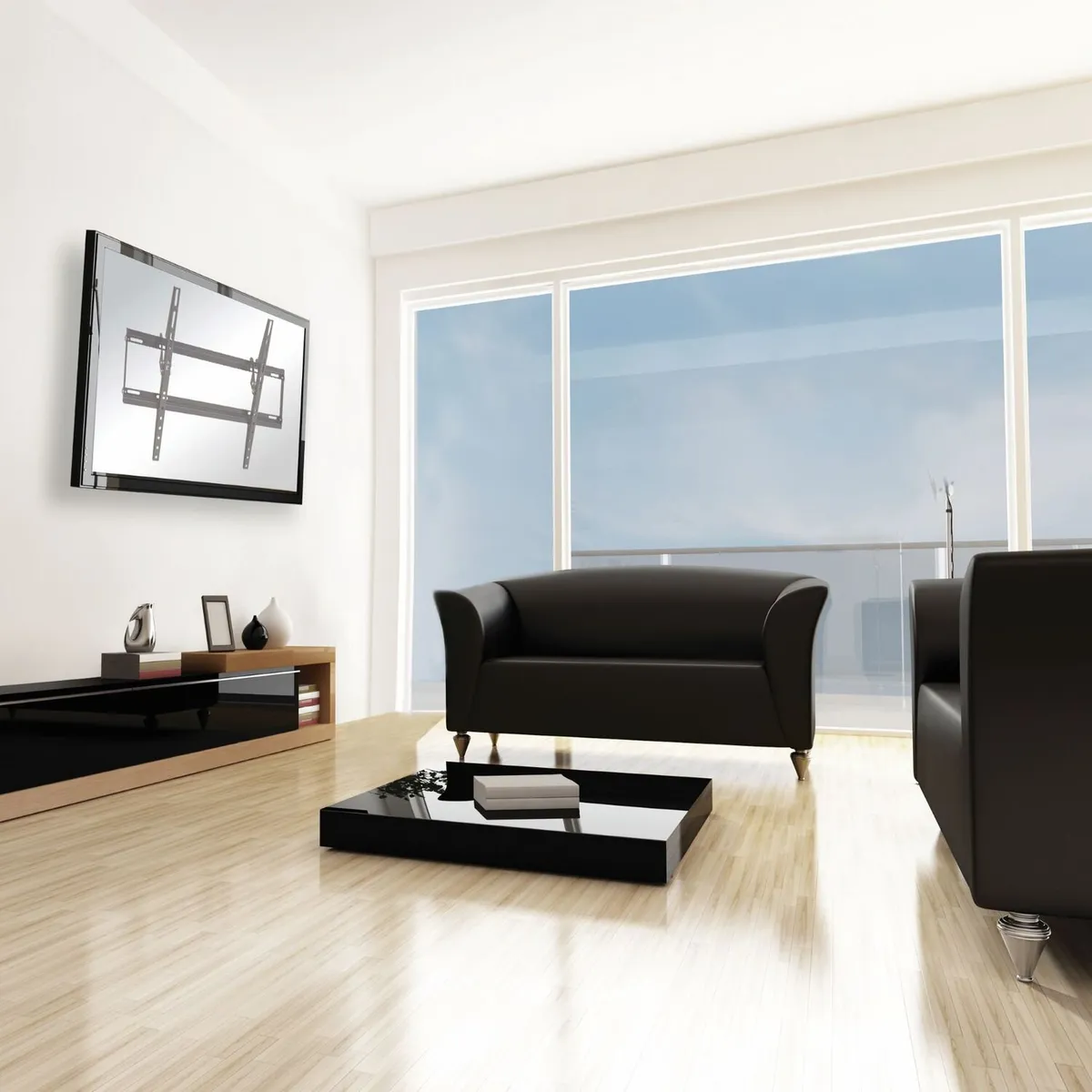 FORTE - Soporte TV Inclinable  Ultra Slim  37"a 85"  FT161 - Forte Brasforma