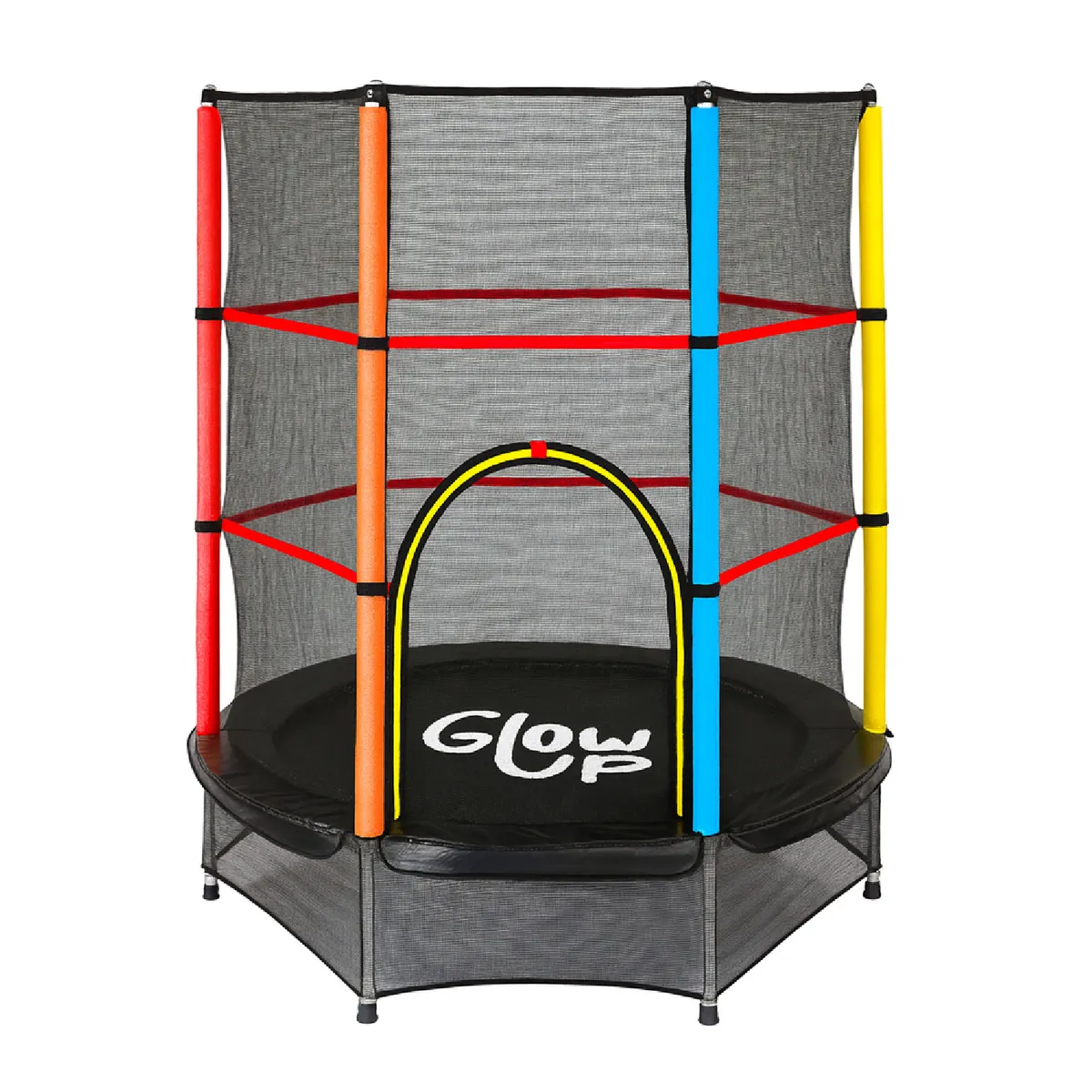 GLOWUP - Cama Elástica GlowUp 1,40 x 1,60 mt 4,5 Ft Malla Seguridad Superior