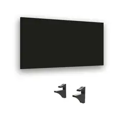 BRASFORMA - Repisa + 2 Soporte 60×30x1,5cm NEGRO