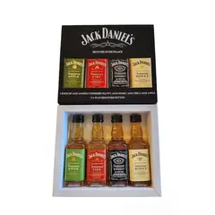 JACK DANIELS - Colección 4 miniaturas Tennesse 50 ml