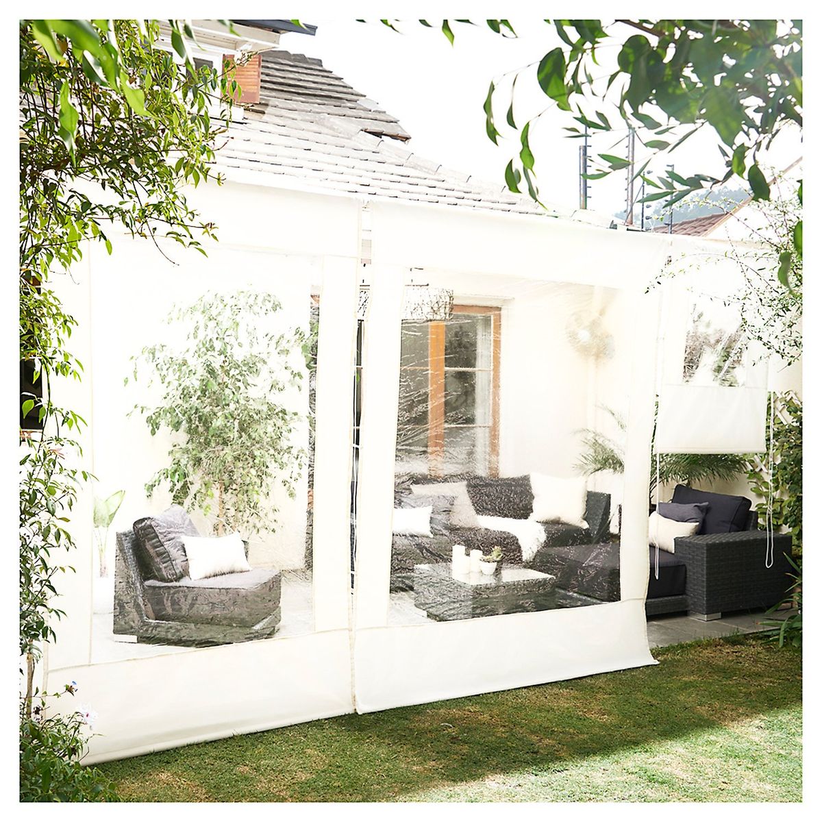 VINCENZI - Cortina Roller Cierre De Terraza 200 x 250 cm