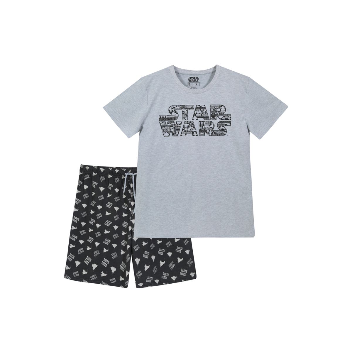 STAR WARS - Pijama Hombre Logo Y Naves Gris Star Wars
