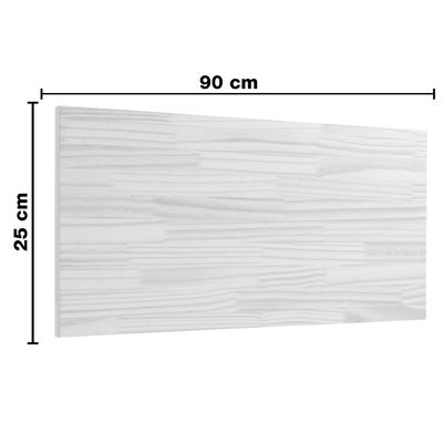 Imagen 2 del producto Repisa Flotante 90x25cm MDP + 2 soportes Blanco KPB90X25X1,5UV