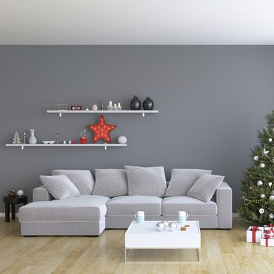 Imagen 2 del producto Repisa Flotante MDP + 2 soportes 60x30cm 20kg Blanco KPB60x30x1,5UV