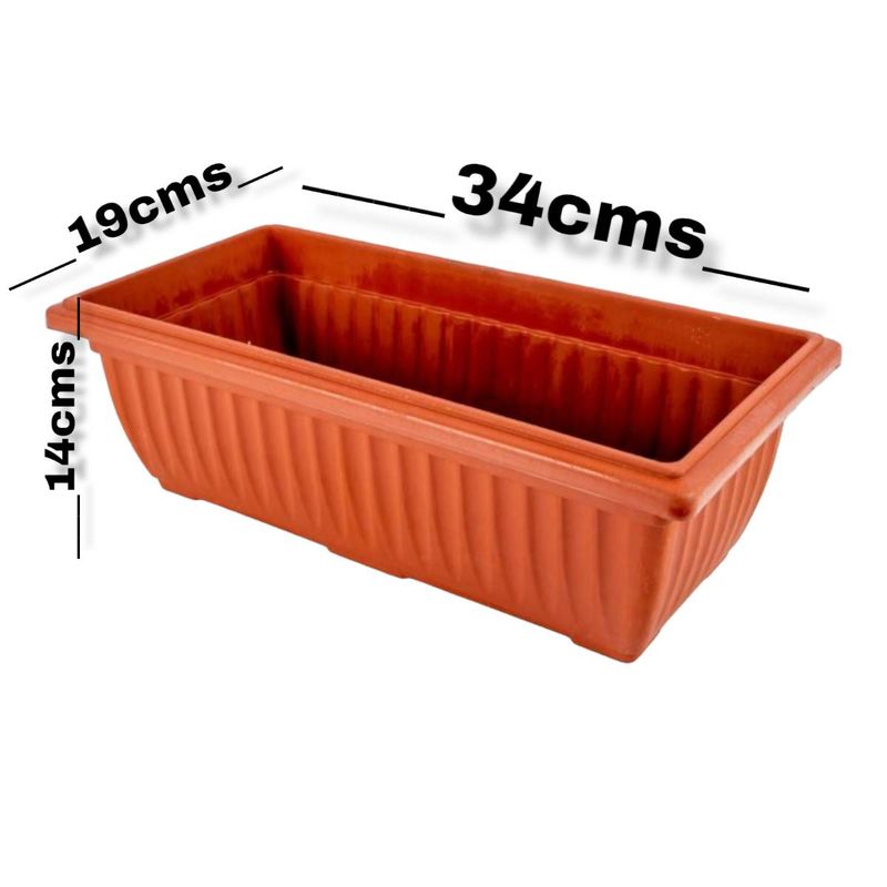 UNIVERSAL - MACETERO RECTANGULAR 34 CMS