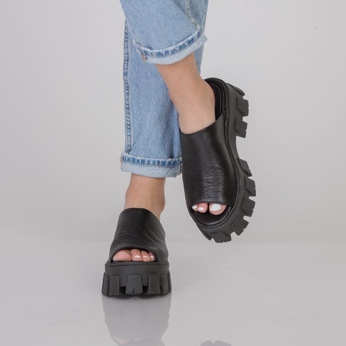 MOSSA - Sandalias Mossa Enjoy Floater Negro