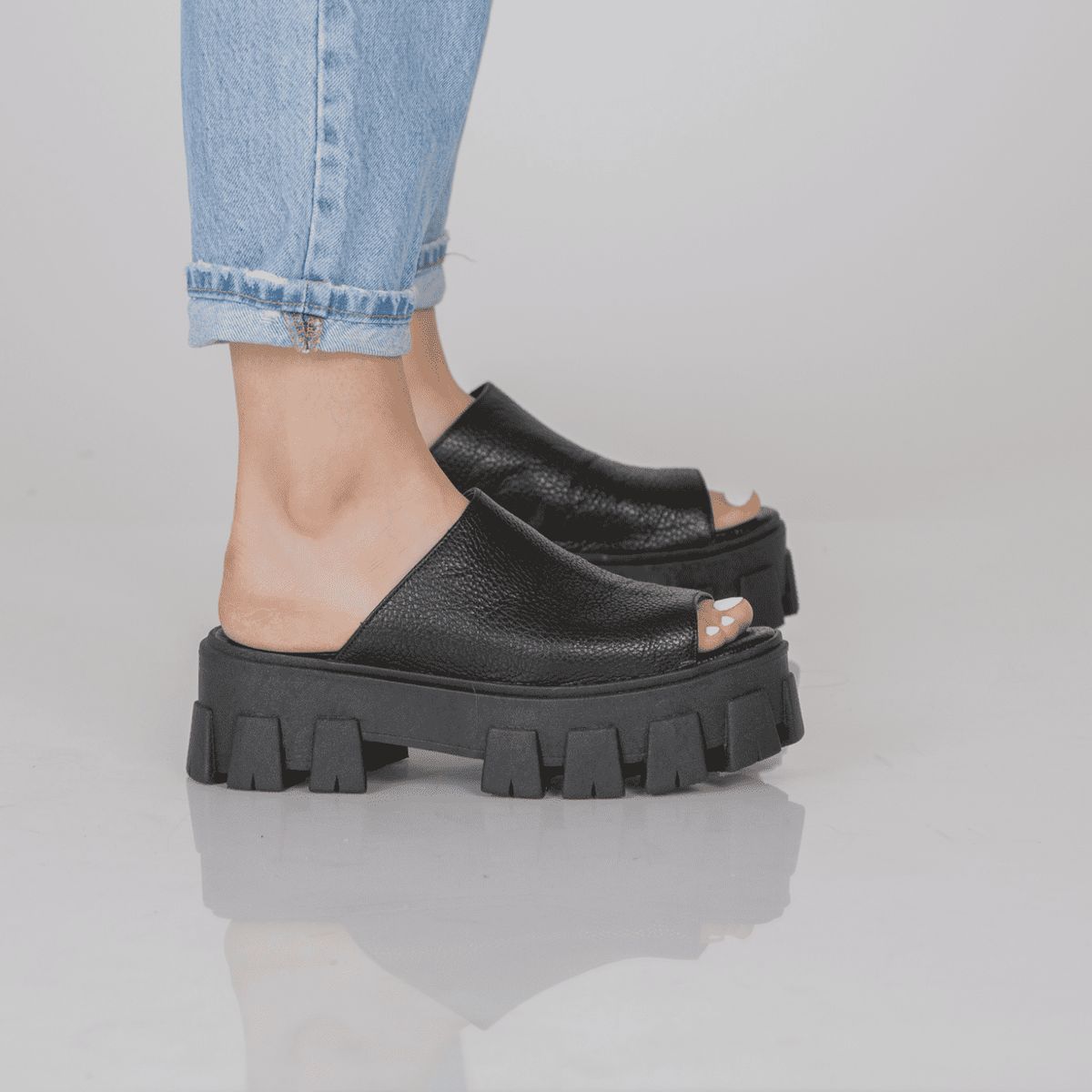 MOSSA - Sandalias Mossa Enjoy Floater Negro