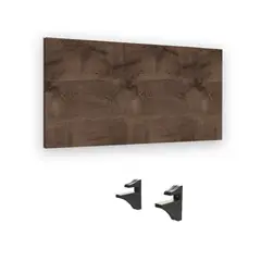 BRASFORMA - Repisa + 2 Soporte 90×25x1,5cm CHOCOLATE