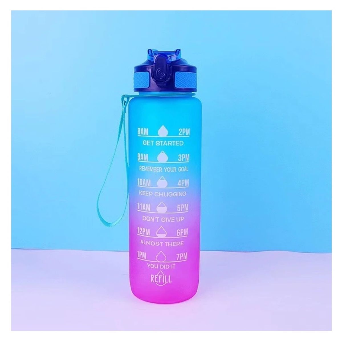 GENERICO - Botella De Agua Portátil Botella Deportiva Viajes 1 Litro