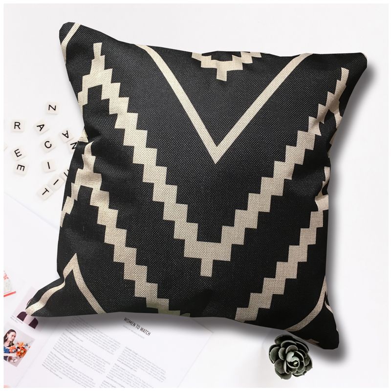 LIVING MARKET - Cojín Tribal Lino 45x45 Living Market