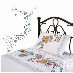 CHERRY BLOSSOM - Sábana Infantil 1.5 plazas - #CuentameUnCuento - 3 Piezas