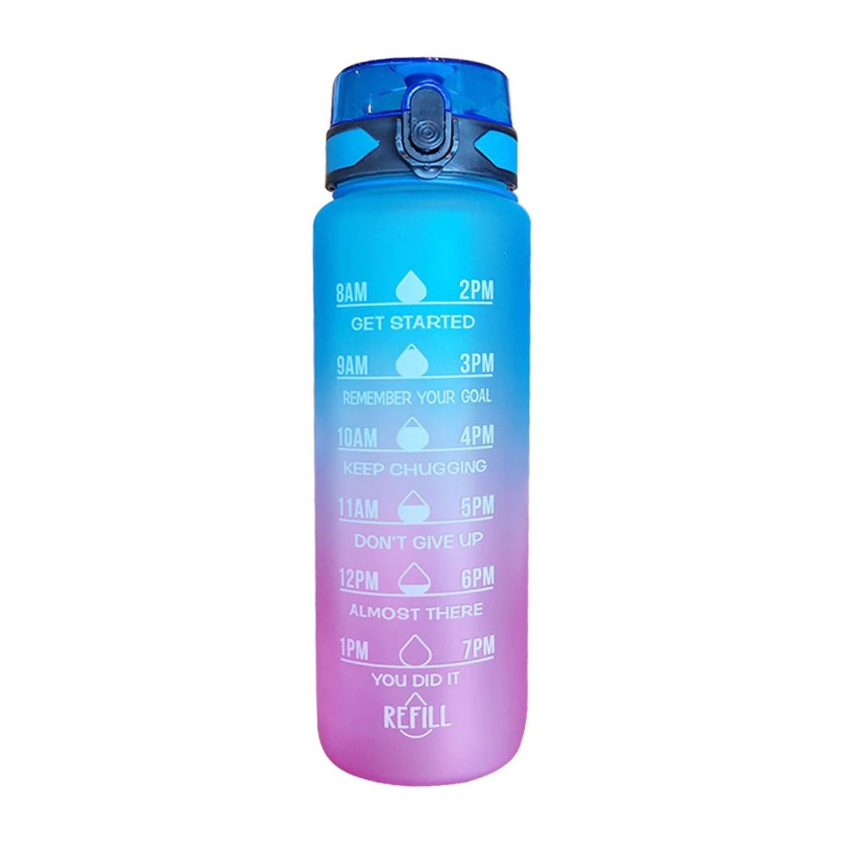 GENERICO - Botella De Agua Deportiva 1 Litro Portátil Para Viajes