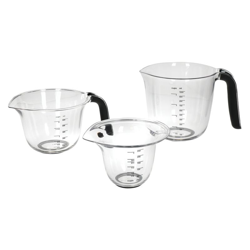 KITCHENAID - SET 3 JARROS MEDIDAS NEGRO