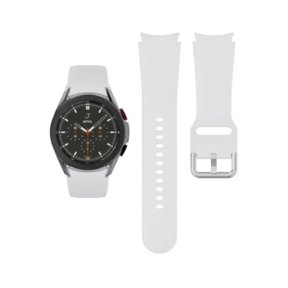 GENERICO - Correa De Silicona Para Samsung Galaxy Watch 4 - blanco