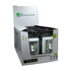 GREEN E - Luz LED Interruptor TIC-TAC + 6 PILAS / x 20 UNI