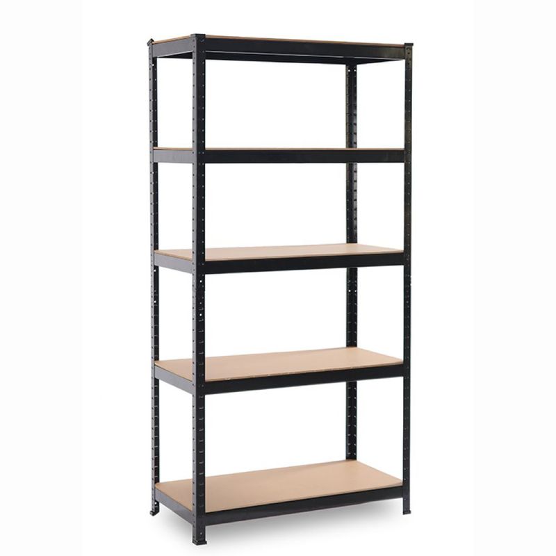 METALBREIN - Repisa Estante Metálico 186x90x40cm - Negro - Metalbrein