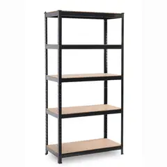 METALBREIN - Repisa Estante Metálico 186x90x40cm - Negro -
