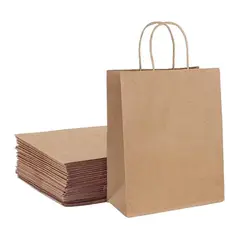 GENERICO - Bolsa de Papel Kraft 31,5 x 41 x 16 cm (25 unidades)