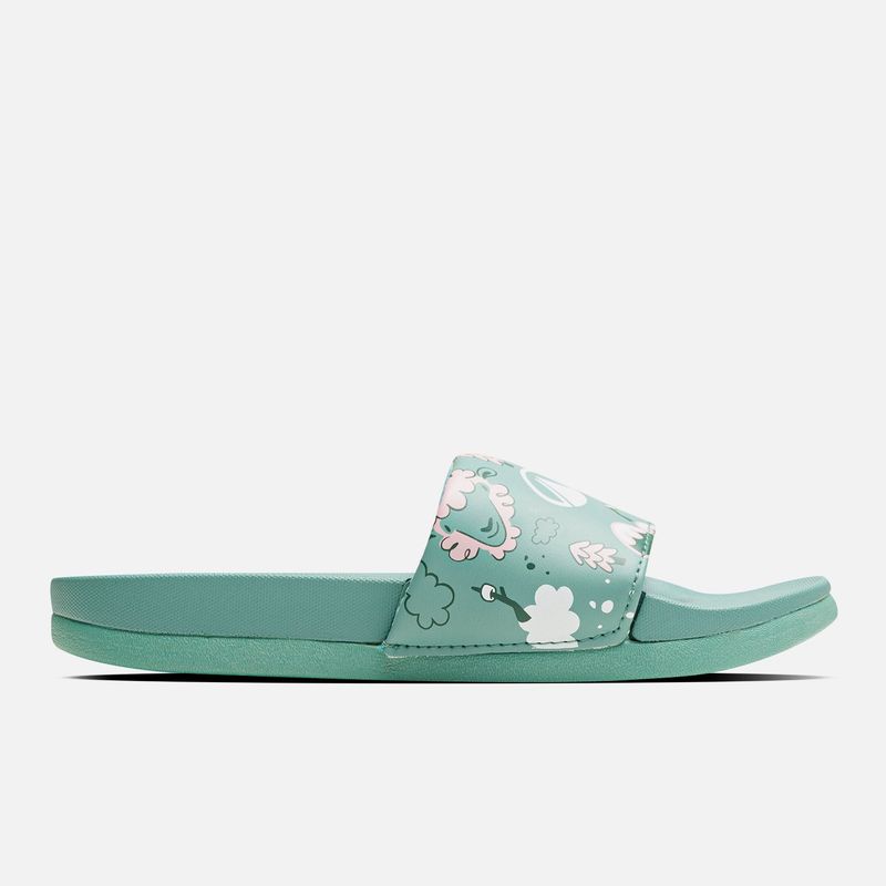 LIPPI - Sandalia Niña Insigne Slide Kids Turquesa Rosa Lippi