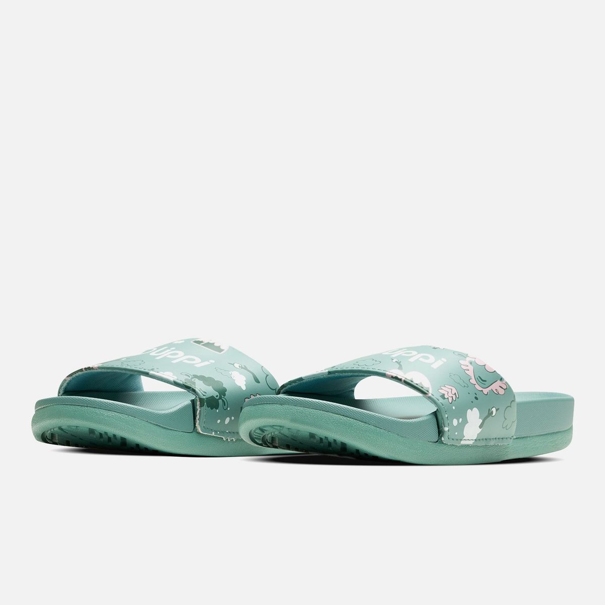 LIPPI - Sandalia Niña Insigne Slide Kids Turquesa Rosa Lippi