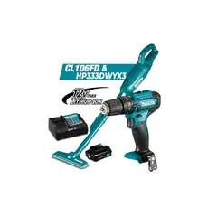 MAKITA - Kit Aspiradora Y Taladro Percutor 12v Cl106fdz-4