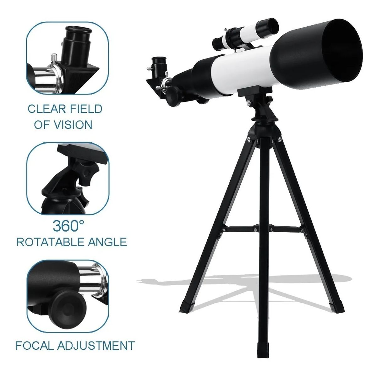 GENERICO - Telescopio Profesional Monocular Refractor F36060M Filtro Sol