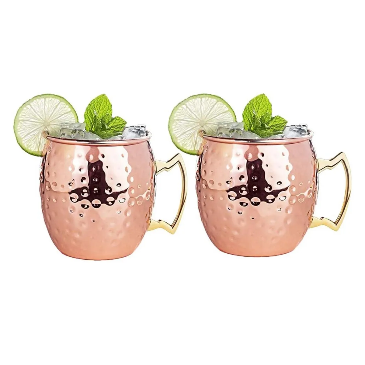 CASATUA - Mug Vasos Cobre Set De 2 Casatua Moscow Mule Coctel 500ml - Dorado
