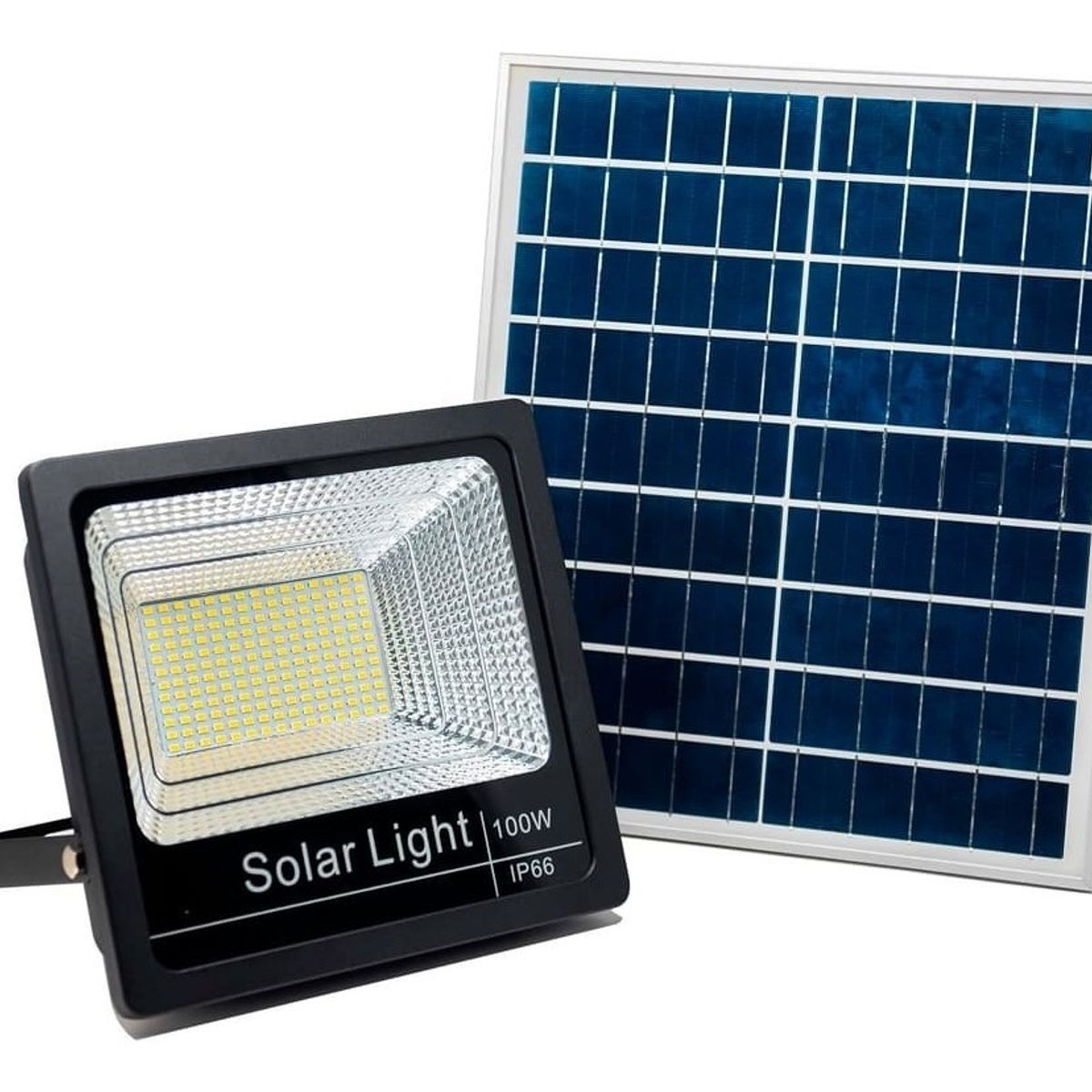 GENERICO - Foco Reflector Solar 100w Con Control Remoto Exteriores