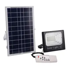 GENERICO - Foco Solar 100w Panel Independiente Sensor Control Remoto