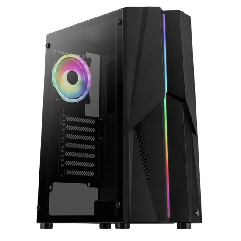 AEROCOOL - Gabinete Gamer Aerocool Mecha Vidrio Templado Mid-Tower ATX RGB