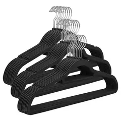 CASATUA - Colgadores De Ropa Set 30u Terciopelo Antideslizante