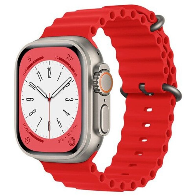 GENERICO - Correa Silicon Ocean compatible con Apple Watch 38-40-41mm