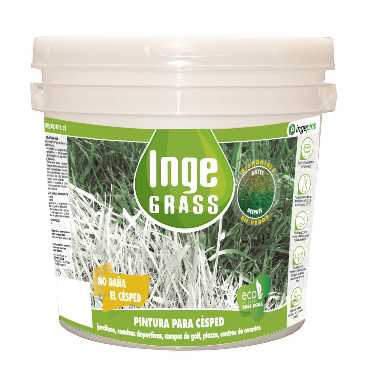 INGEPINT - Pintura para césped base agua 1 gl verde